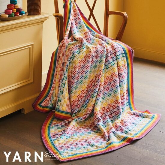 Macaron Sweet Print Pattern Hooded Blanket